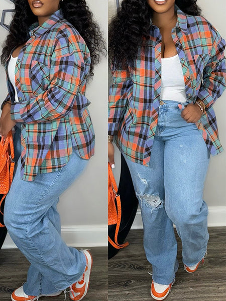 Morchique Plaid Shirt Jacket
