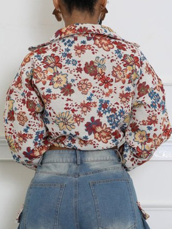 Printed Zip-Front Jacket