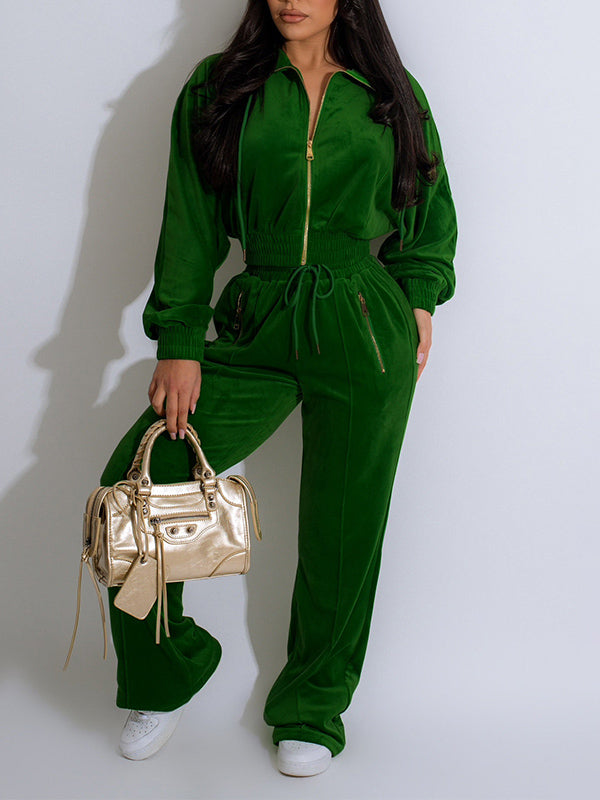 Morchique Velvet Jacket & Pants Set