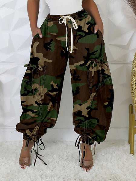 Morchique Camo Drawstring Pants
