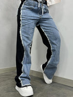 Two-Tone Combo Jeans