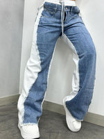 Two-Tone Combo Jeans