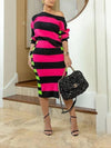 Motionkiller Stripe Knit Skirt Set