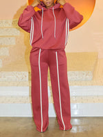 Stripe Hoodie & Pants Set