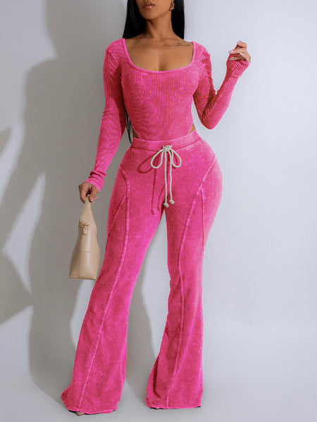 Morchique Printed Bodysuit & Pants Set