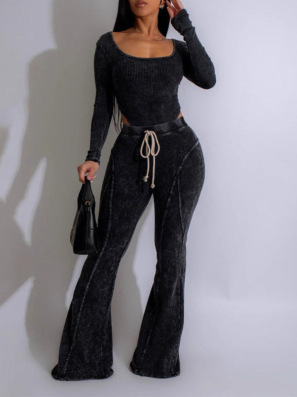 Morchique Printed Bodysuit & Pants Set