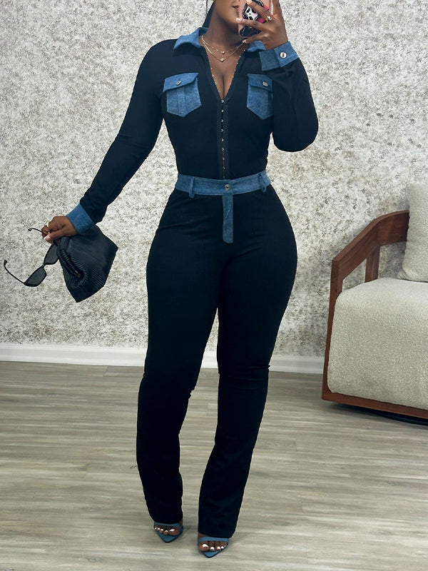 Morchique Denim Combo Shirt & Pants Set