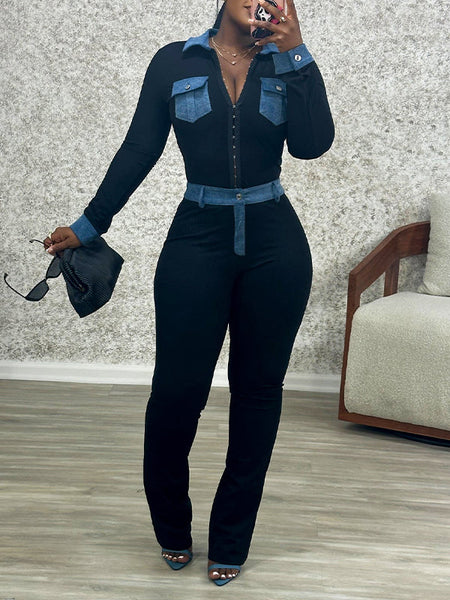 Morchique Denim Combo Shirt & Pants Set