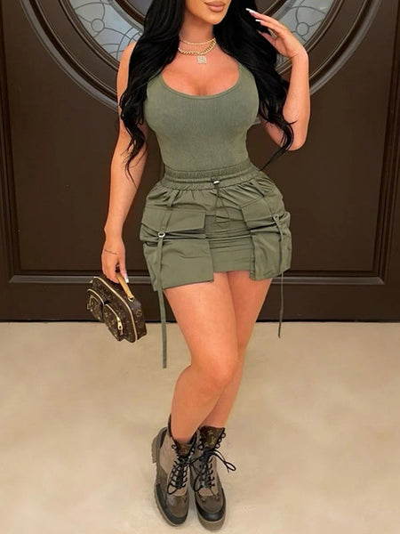 Morchique Cargo Mini Skirt