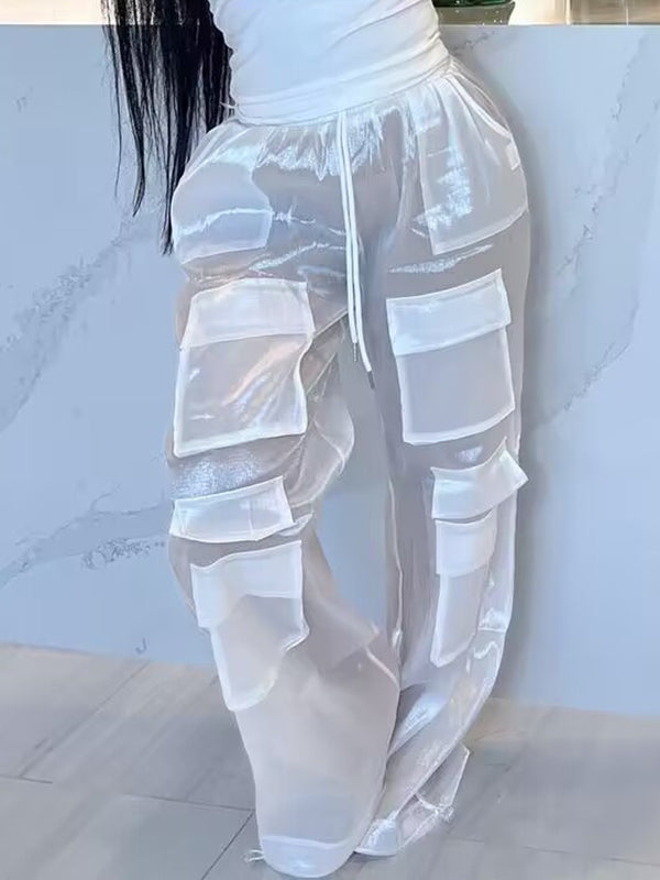 See-Through Cargo Pants