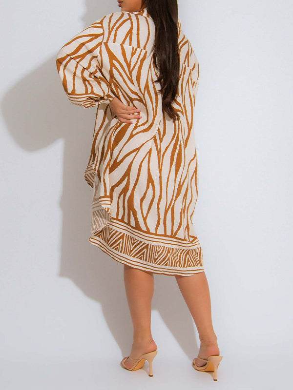 Printed Shirt Dress