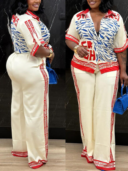 Printed Shirt & Pants Set