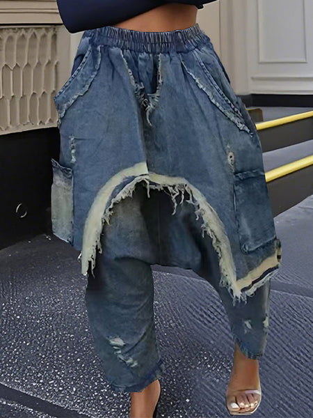 Morchique Distressed Harem Jeans