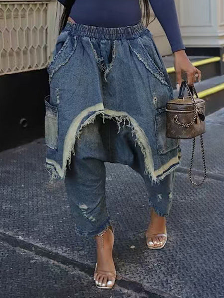 Morchique Distressed Harem Jeans
