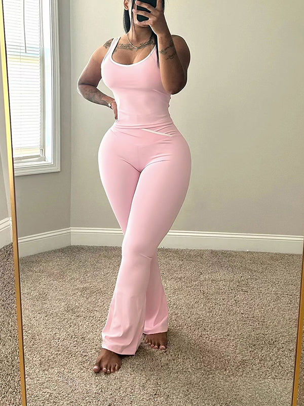 Morchique Piping Tank Top & Pants Set