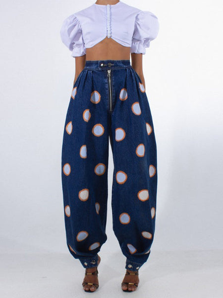 Dot Jogger Jeans