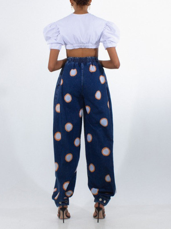 Dot Jogger Jeans