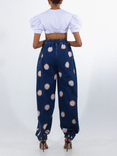 Dot Jogger Jeans