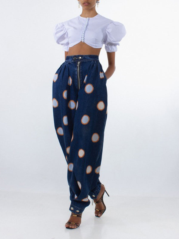 Dot Jogger Jeans