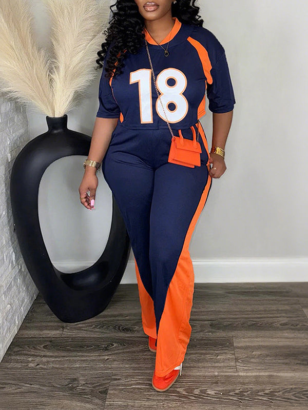Two-Tone Tee & Pants Set