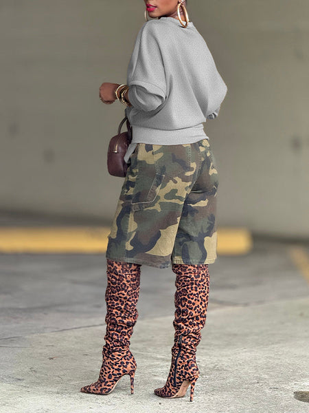 Solid Tied Sweatshirt