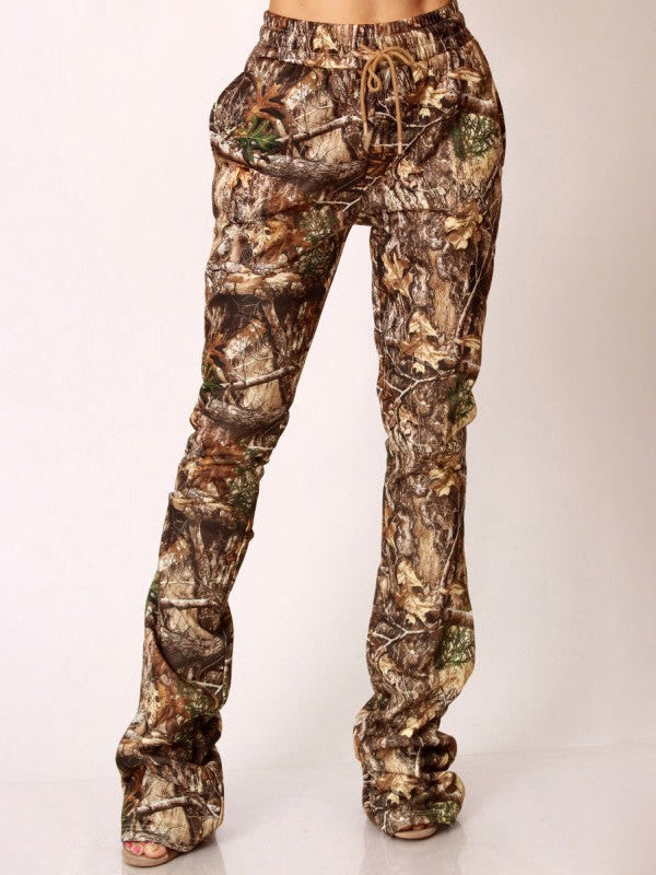 Printed Drawstring Pants