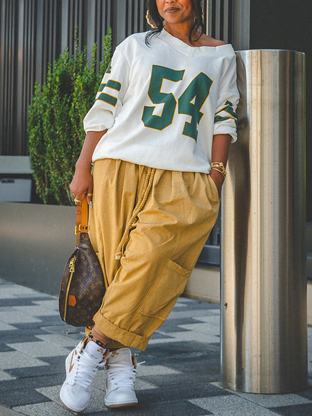 Logo V-Neck Sweatshirt