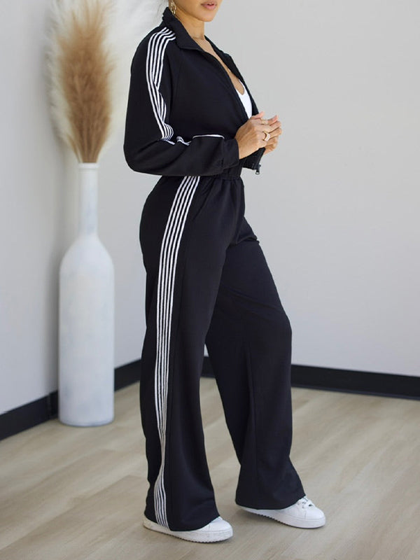 Side-Stripe Jacket & Pants Set