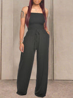 Bandeau Tied-Front Jumpsuit--Clearance