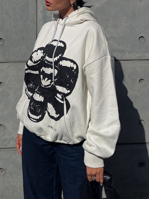 Printed Pullover Hoodie
