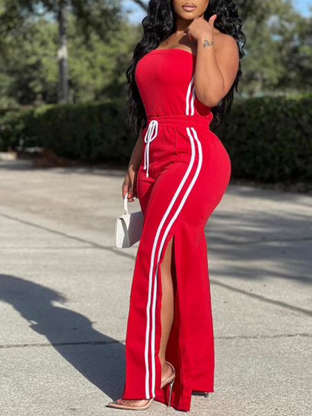 Morchique Side-Stripe Tube Top & Pants Set
