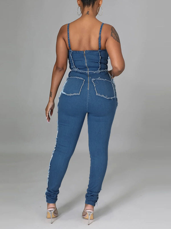 Denim Cami Jumpsuit