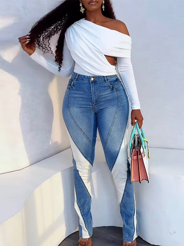 Morchique Two-Tone Combo Jeans