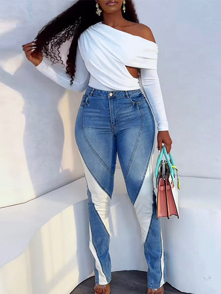 Morchique Two-Tone Combo Jeans