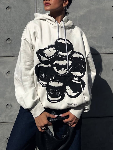 Printed Pullover Hoodie