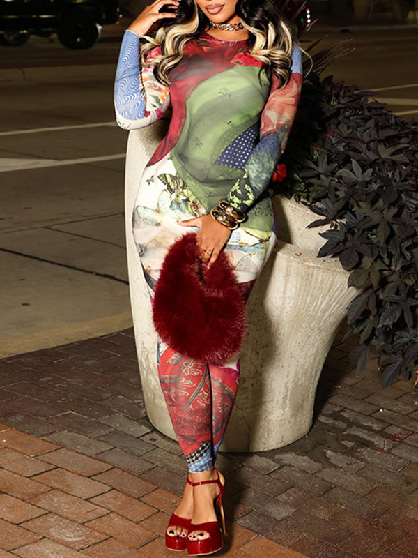 Printed Skinny Jumpsuit