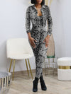 Leopard Jumpsuit & Jacket Set