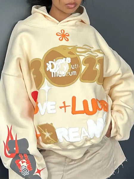 Printed Pullover Hoodie