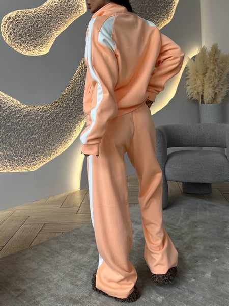 Two-Tone Jacket & Pants Set