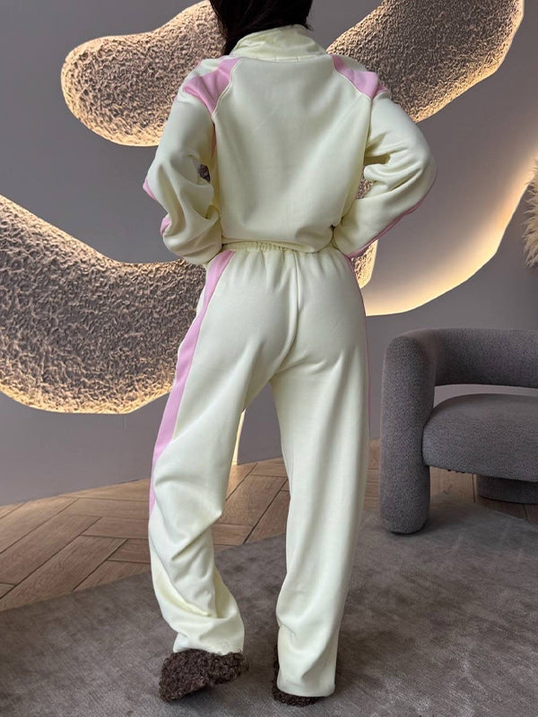 Two-Tone Jacket & Pants Set
