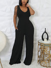 Ribbed Jumpsuit & Cardigan Set