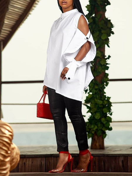 Morchique Asymmetric Button Shirt