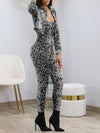 Leopard Jumpsuit & Jacket Set