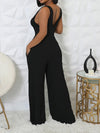 Ribbed Jumpsuit & Cardigan Set