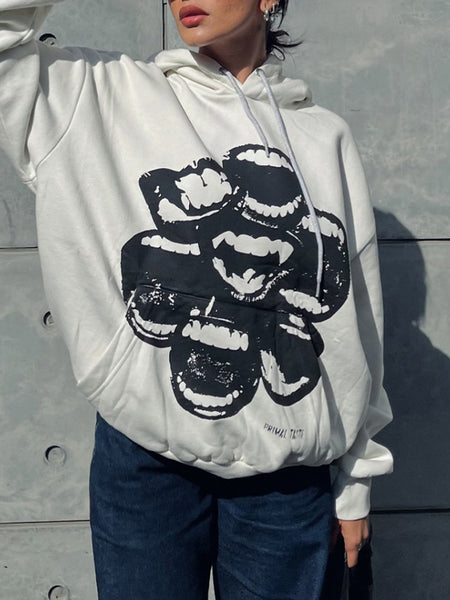 Printed Pullover Hoodie