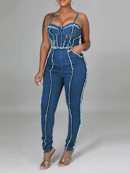Denim Cami Jumpsuit