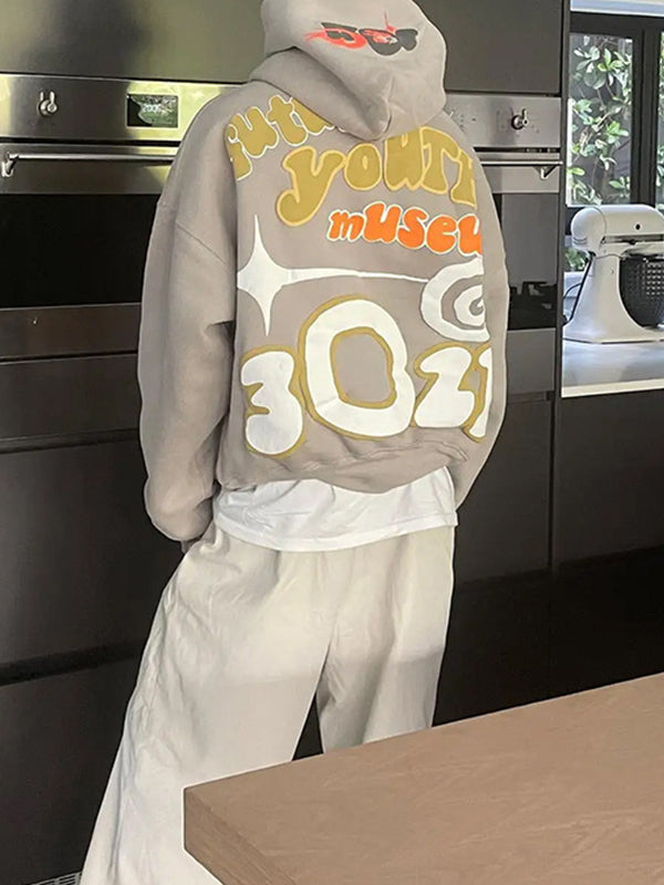 Printed Pullover Hoodie