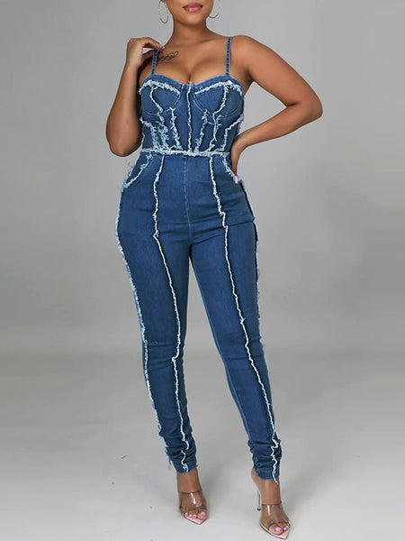 Denim Cami Jumpsuit