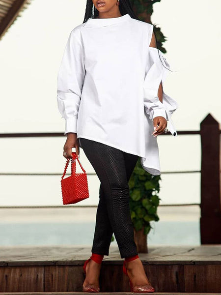 Morchique Asymmetric Button Shirt