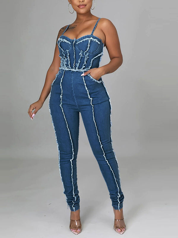 Denim Cami Jumpsuit